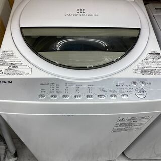 【ネット決済・配送可】東芝 6ｋ 洗濯機 AW-6G6 2018...