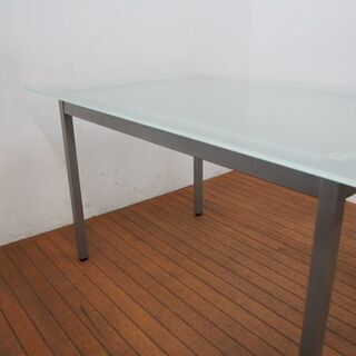 アクタス ダイニングテーブル ガラステーブル 幅150 奥行85 高さ73cm