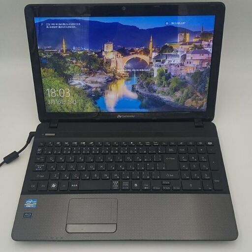 GateWay 4コア8スレッドCore i7搭載 メモリ大容量8G HDD大容量750G ブルーレイ読み書き テンキー 大画面15.6インチ HDMI出力 USB3.0 Webカメラ Wifi　最新windows10