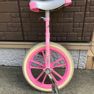 【引き取りのみ】子供用一輪車　16インチ　ピンク　練習用にどうですか？