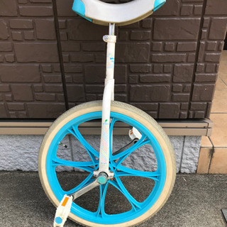 【引き取りのみ】子供用一輪車　20インチ　水色　練習用にどうですか？