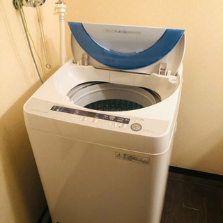 【ネット決済・配送可】SHARP全自動電気洗濯機　締め切ります。
