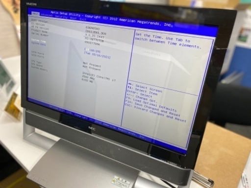 売約済み!ありがとうございました!爆安!NEC一体型デスクトップ