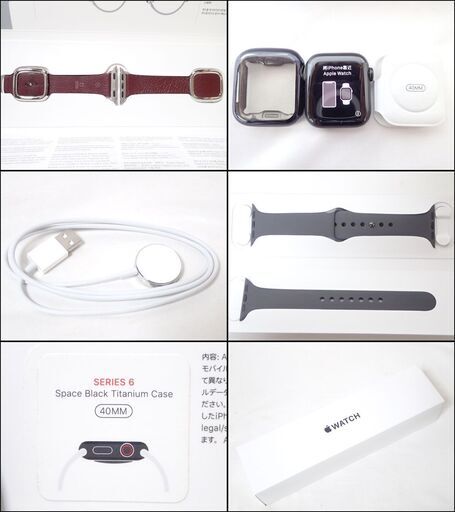 D246 apple Apple Watch Series 6 A2375 Titanium GPS+Cellular MJ4F3J/A チタニウム