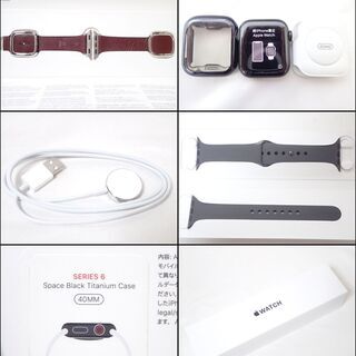 D246 apple Apple Watch Series 6 A2375 Titanium GPS+Cellular MJ4F3J