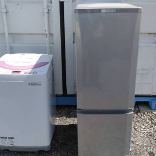 三菱 2017年製冷蔵庫＆SHARP 2017年製洗濯機 2点セット 売ります。地域 ...