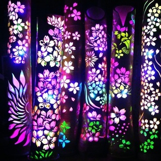 ★大型★  竹灯り　彩シリーズ　〜蓮柱〜　竹灯籠　孟宗竹 ☆大型☆ 竹灯り 彩シリーズ 〜蓮柱〜 竹灯籠 孟宗竹