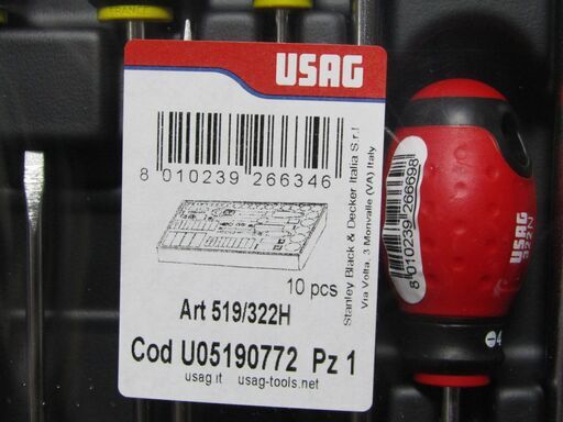 ☆新品☆即納☆USAG 519/322H ドライバー10本セット ANEX アネックス