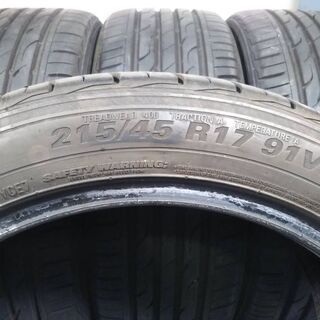 夏17インチ4本【点検OK】215/45R17 KUMHO SENSE SE11【~80%富山 手渡しもOK】17インチ 中古 クムホ 　215/45/17　215/45-17　215-45-17　215/45ZR17