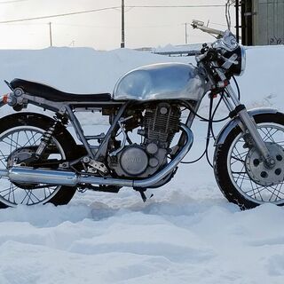 発送可☆ヤマハ SR400 1JR カフェレーサーカスタム アルミタンク WM