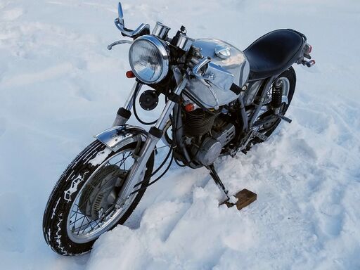 発送可★ヤマハ SR400 1JR カフェレーサーカスタム アルミタンク WM フェンダー トップブリッジ セパハン★交換下取り上取り可札幌 発送可☆ヤマハ SR400 1JR カフェレーサーカスタム アルミタンク WM