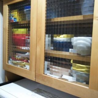 ３月末まで◎カップボート 食器棚 日本製 大川家具