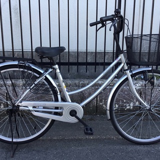 良品＞26インチ自転車・シルバー