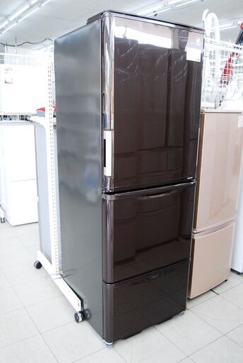 4877 シャープ 自動製氷付 冷凍冷蔵庫 SJ-PW35B 350L プラズマクラスター 3ドア 2015年製 愛知県岡崎市