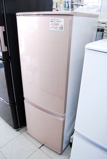 4894 シャープ ノンフロン冷凍冷蔵庫 シャンパンカラー SJ-17W-P 167L 2ドア 2012年製 愛知県岡崎市