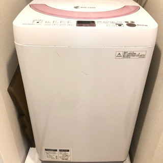 【交渉成立】シャープ　全自動電気洗濯機　ES-GE60N