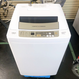 洗濯機 AQW-P70B 7.0KG 2013製 AQUA