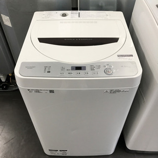【ネット決済・配送可】💡洗濯機シャープ・ES-GE4D・2018年製💡