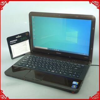送料無料 新品SSD240GB ノートパソコン 中古動作良品 14型 SONY VAIO