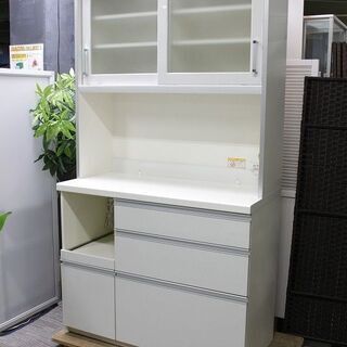 R2932) Pamouna 中古 ☆パモウナ キッチンボード 幅105 ソフト
