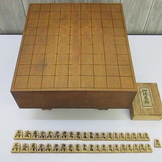 【ネット決済・配送可】ss2231　足付き　将棋盤　3寸　天然木...