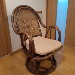 籐(ラタン)製の座椅子