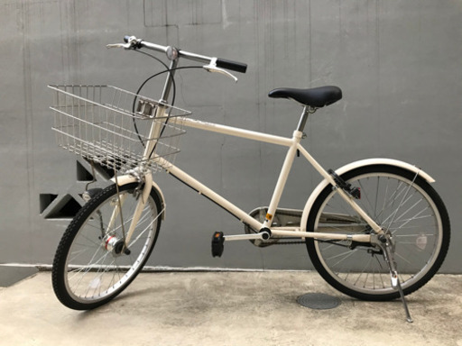 自転車20型無印良品オートライト、バスケット、後輪錠つき (momo) 代 