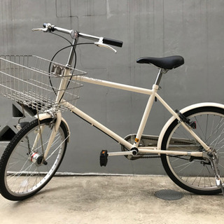 【ネット決済】自転車　20型　無印良品　オートライト、バスケット...