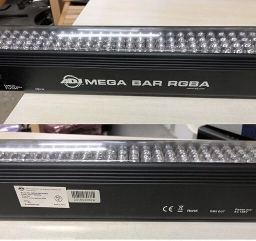 MEGA BAR RGBA LEDウォッシャー バータイプ 電源コード付き 舞台照明