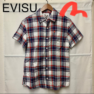 EVISU エヴィス 半袖シャツ チェックシャツ