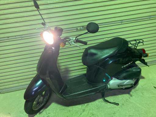【売約済】実働 BT新品 キャブOH済み ホンダ AF61 トゥデイ 4スト 原付バイク スクーター ネイビー