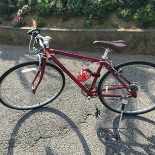 【ネット決済】クロスバイク 赤 あさひ自転車