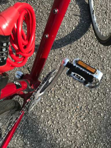アサヒ 自転車 ペダル 赤