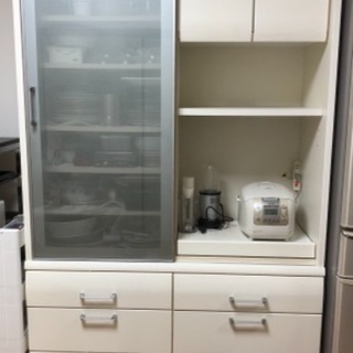 【ネット決済】食器棚-キッチンボード高さ200cm横幅120cm...