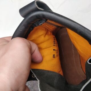 ハイレザーブーツブラックナチュラルスムースレザーウェルト27cm Black leather boots ハイレザーブーツブラックナチュラルスムースレザーウェルト27cm Black