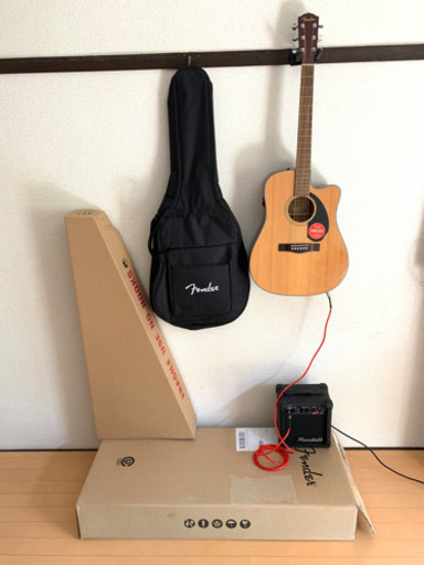 その他 Fender CD-60SCE NAT Electric Acoustic Guitar