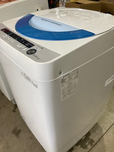 SHARP 5.5kg 全自動洗濯機 ES-GE55P-A 2015年製