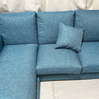 ニトリ　NポケットA7 ターコイズ　ソファ