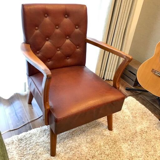 ヴィンテージ風ソファ 一人掛け おたき団 学芸大学のソファの中古あげます 譲ります ジモティーで不用品の処分