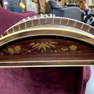 山田流琴箏すだれ彫り