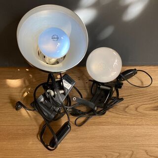 【差し上げます】デスク照明器具×2　中古