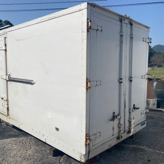 No.485 保冷バン 2ｔ アルミ箱 バイク倉庫 トラックコンテナ コメ保管庫 物置 DIY No.485 保冷バン 2t アルミ箱 バイク倉庫 トラックコンテナ コメ保管