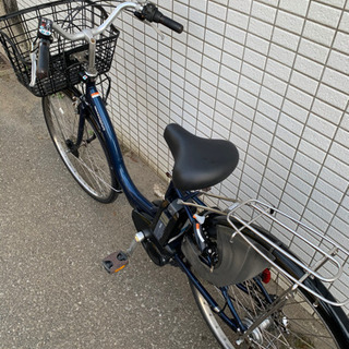 自転車 YAMAHA PAS natura ネイビー 8.9ah新品バッテリー搭載 新基準 