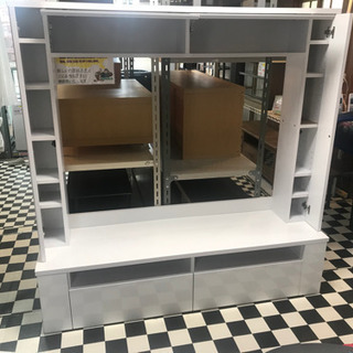 リサイクルショップ八光 田上店 配達・設置OK】鏡面ハイタイプテレビ台 