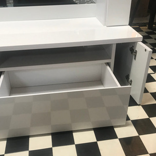 リサイクルショップ八光 田上店 配達・設置OK】鏡面ハイタイプテレビ台