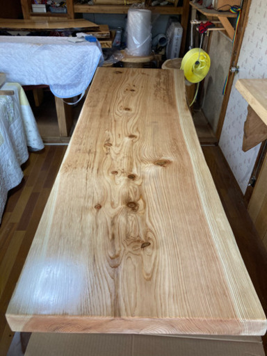 杉ローテーブル用天板 204×70～63 板厚7.3前後