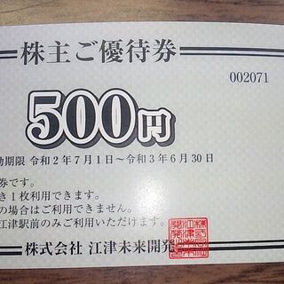 【無料】スーパーホテル江津駅前、500円割引券　お一人10枚