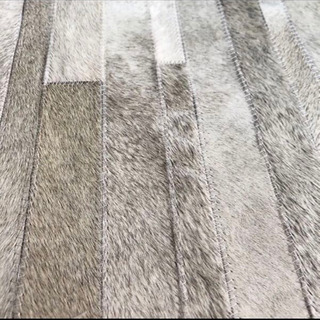 新品 カウハイド 牛皮 ラグ 123×181