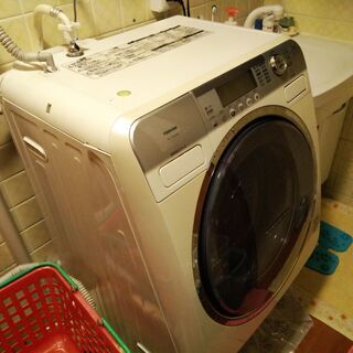 【水漏れあり】東芝製ドラム型洗濯機　TW-170VD(W)