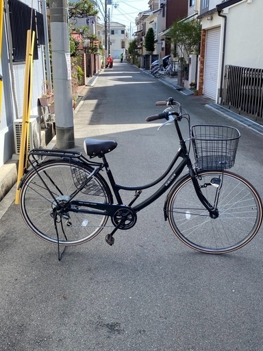 27インチ　LEDライト　6段変速　ブラック　美品